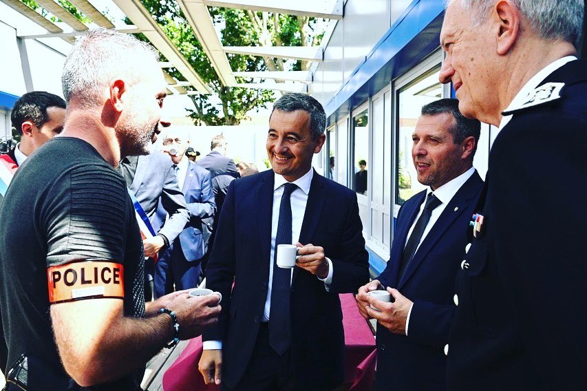 Le Ministre de l'Intérieur, Géralad Darmanin et notre Président Hervé Poyet