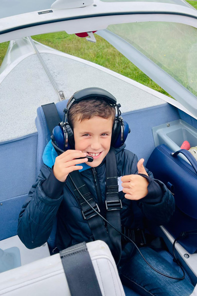 Notre aviateur d'un jour