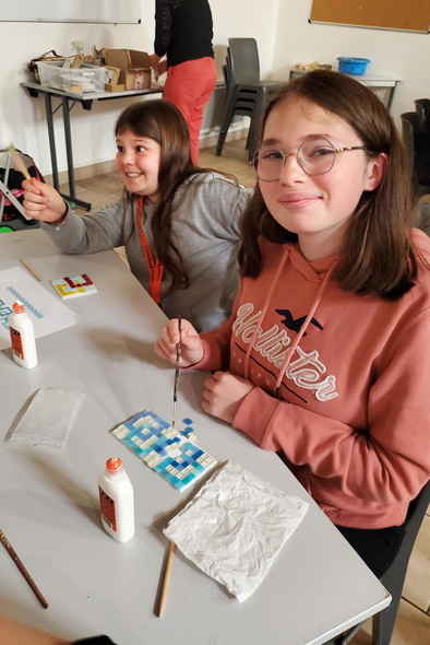 Atelier mosaïque pour les petits et les grands