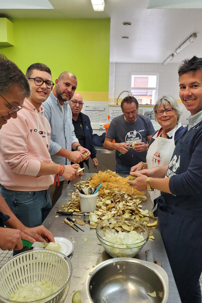 Préparation des frites