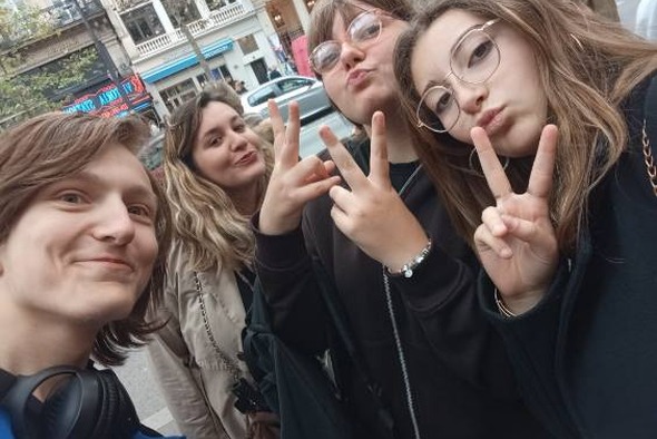 Les jeunes d'Orphéopolis à Paris