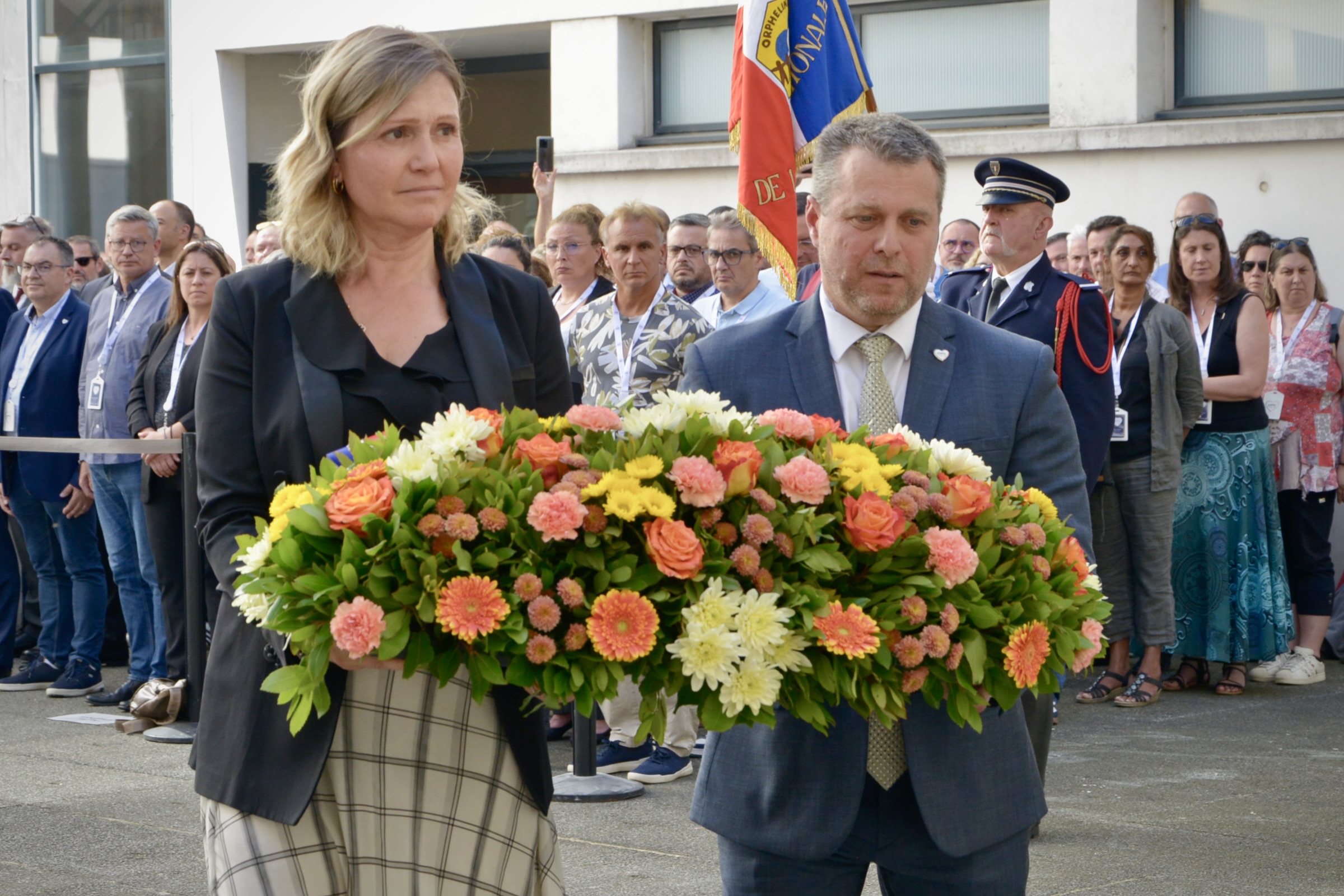 notre président au coté de Madame Yaël Braun-Pivet, présidente de l’Assemblée nationale