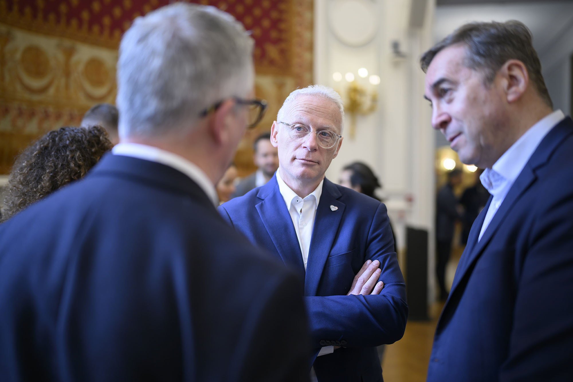 Denis Le Cloërec en compagnie de Jean François Grimaud et de Pierre Dubarral