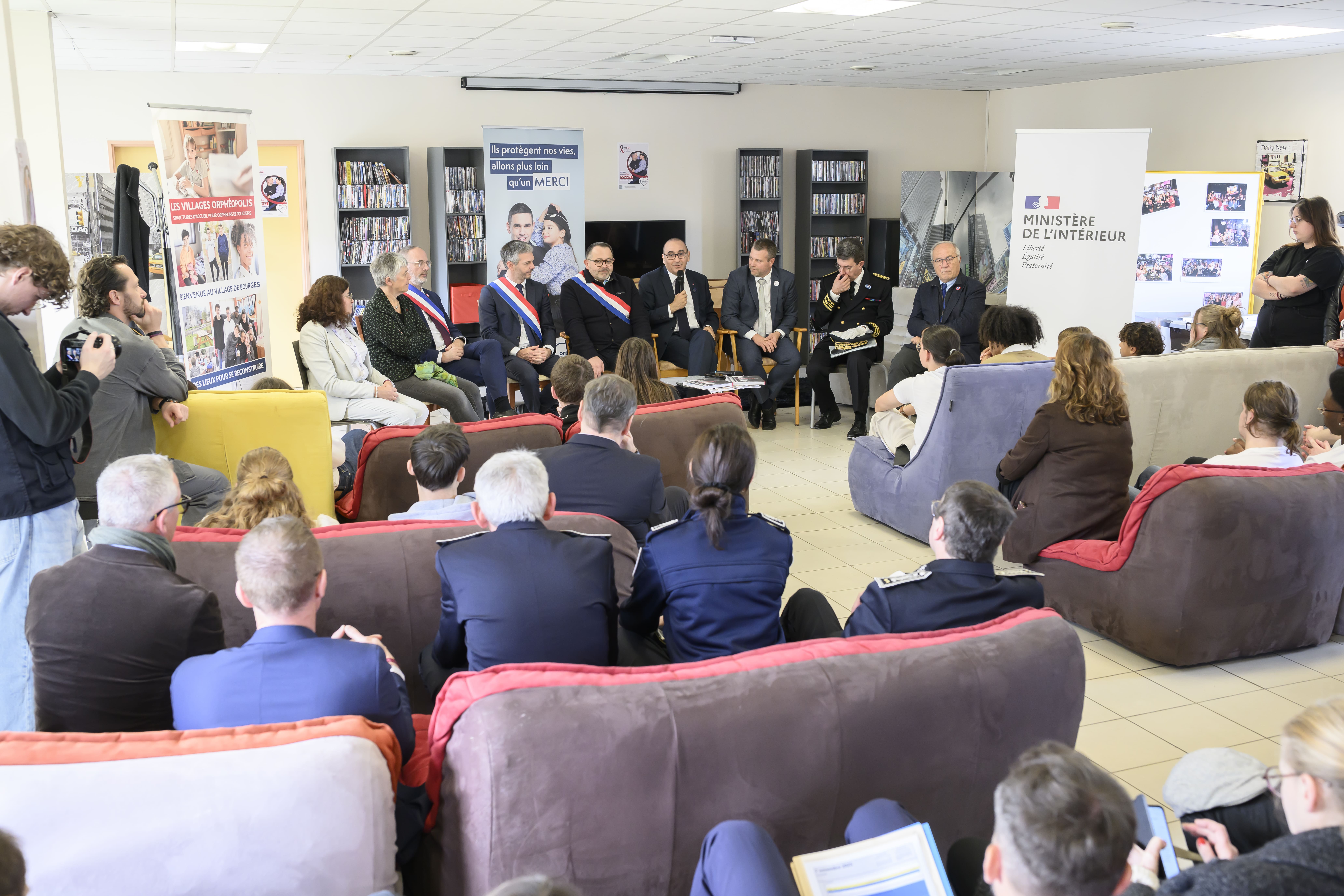 Prise de parole du ministre de l'intérieur