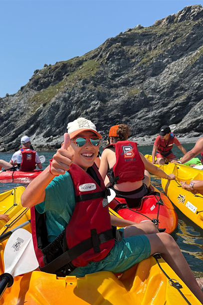 Canoë avec les orphelins de policiers